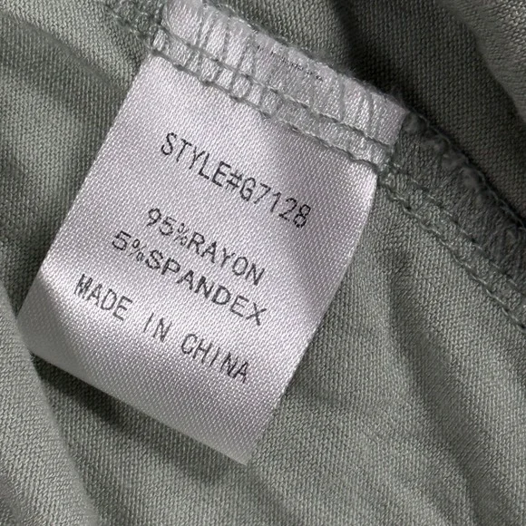 Jodifl Sage Green Tiered Babydoll Ruffle Sleeve Boho Top Women's Size Small - Picture 5 of 5